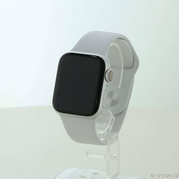〔中古〕Apple(アップル) Apple Watch Series 6 GPS + Cellular 40mm シルバーアルミニウムケース ホワイトスポーツバンド〔352-ud〕 | 