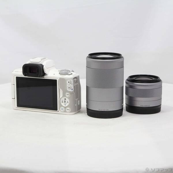 〔中古〕Canon(キヤノン) EOS Kiss M ホワイト ダブルズームキット〔344-ud〕 |  | 02