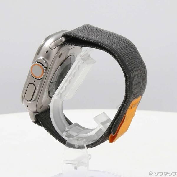 〔中古〕Apple(アップル) Apple Watch Ultra GPS + Cellular 49mm チタニウムケース ブラック／グレイトレイルループ〔349-ud〕 |  | 01
