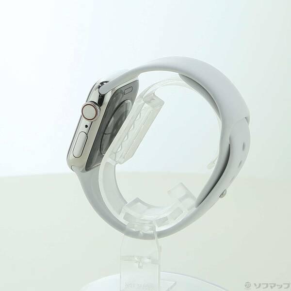 〔中古〕Apple(アップル) Apple Watch Series 6 GPS + Cellular 40mm シルバーステンレススチールケース ホワイトスポーツバンド〔344-ud〕 |  | 01