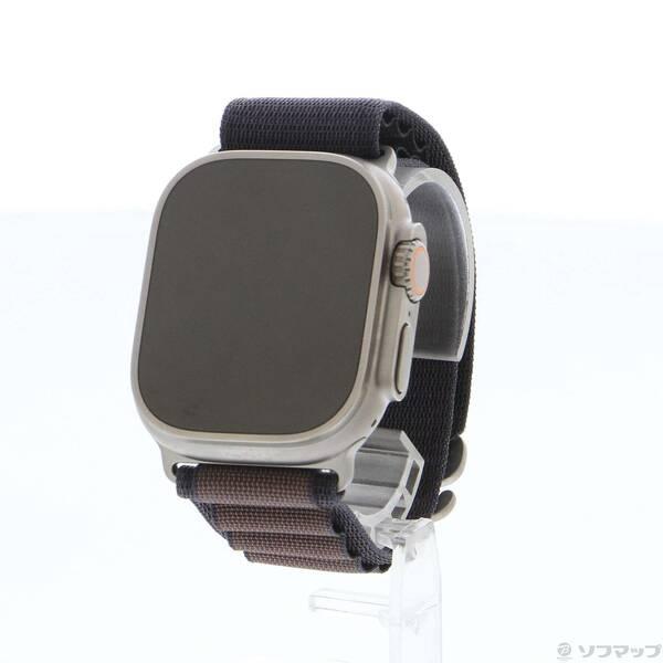 〔中古〕Apple(アップル) Apple Watch Ultra 2 GPS + Cellular 49mm チタニウムケース インディゴアルパインループ〔377-ud〕 | 