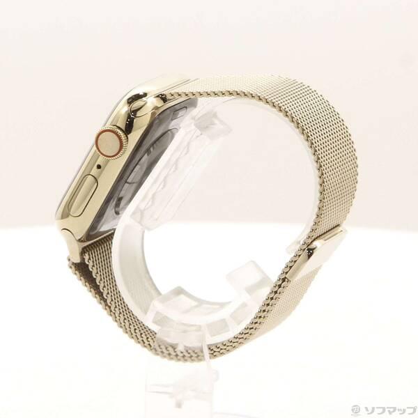 〔中古〕Apple(アップル) Apple Watch Series 8 GPS + Cellular 41mm ゴールドステンレススチールケース ゴールドミラネーゼループ〔377-ud〕 |  | 01