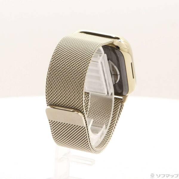 〔中古〕Apple(アップル) Apple Watch Series 8 GPS + Cellular 41mm ゴールドステンレススチールケース ゴールドミラネーゼループ〔377-ud〕 |  | 02