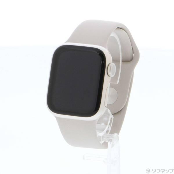 〔中古〕Apple(アップル) Apple Watch Series 9 GPS 41mm スターライトアルミニウムケース スターライトスポーツバンド〔344-ud〕 | 