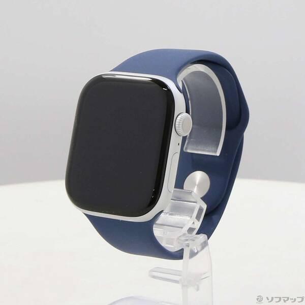 〔中古〕Apple(アップル) 〔展示品〕 Apple Watch Series 10 GPS 46mm シルバーアルミニウムケース デニムスポーツバンド〔198-ud〕 | 