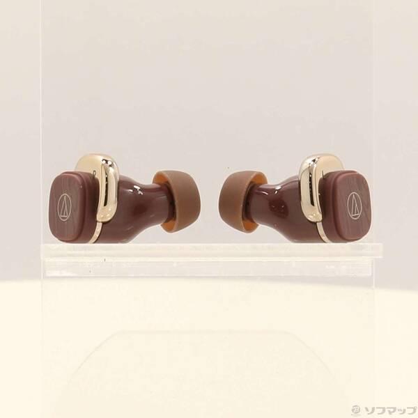 〔中古〕audio-technica(オーディオテクニカ) 〔展示品〕 ATH-SQ1TW2 BW アンバーブラウン〔348-ud〕 | 