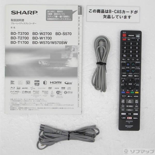 〔中古〕〔中古品〕 3TB HDD内蔵 ブルーレイレコーダー AQUOS（アクオス）ブルーレイ　BD-T3700(USB HDD録画対応) ［3TB ／3番組同時録画］〔198-ud〕 |  | 04