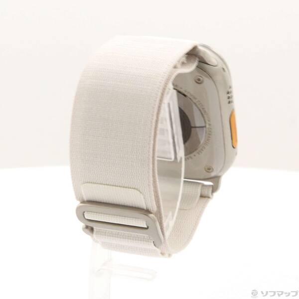 〔中古〕Apple(アップル) Apple Watch Ultra GPS + Cellular 49mm チタニウムケース スターライトアルパインループ〔352-ud〕 |  | 02