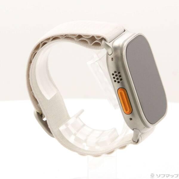 〔中古〕Apple(アップル) Apple Watch Ultra GPS + Cellular 49mm チタニウムケース スターライトアルパインループ〔352-ud〕 |  | 03