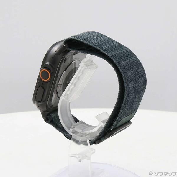 〔中古〕Apple(アップル) Apple Watch Ultra 2 GPS + Cellular 49mm ブラックチタニウムケース ダークグリーンアルパインループ〔349-ud〕 |  | 01
