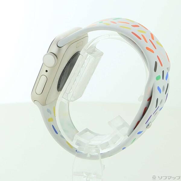 〔中古〕Apple(アップル) Apple Watch SE 第2世代 GPS 40mm スターライトアルミニウムケース プライドエディションスポーツバンド〔368-ud〕 |  | 01