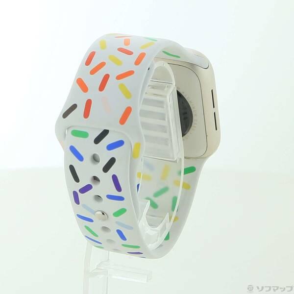 〔中古〕Apple(アップル) Apple Watch SE 第2世代 GPS 40mm スターライトアルミニウムケース プライドエディションスポーツバンド〔368-ud〕 |  | 02