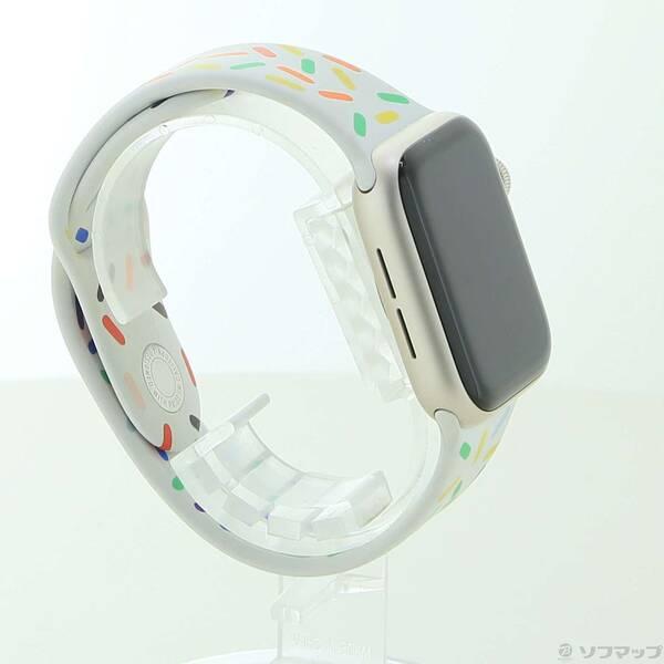 〔中古〕Apple(アップル) Apple Watch SE 第2世代 GPS 40mm スターライトアルミニウムケース プライドエディションスポーツバンド〔368-ud〕 |  | 03