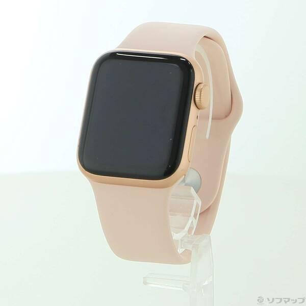 〔中古〕Apple(アップル) Apple Watch SE 第1世代 GPS 40mm ゴールドアルミニウムケース ピンクサンドスポーツバンド〔344-ud〕 | 