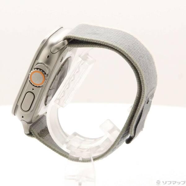 〔中古〕Apple(アップル) Apple Watch Ultra 2 GPS + Cellular 49mm チタニウムケース グリーン／グレイトレイルループ〔198-ud〕 |  | 01