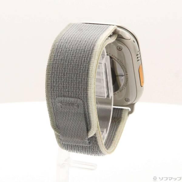〔中古〕Apple(アップル) Apple Watch Ultra 2 GPS + Cellular 49mm チタニウムケース グリーン／グレイトレイルループ〔198-ud〕 |  | 02