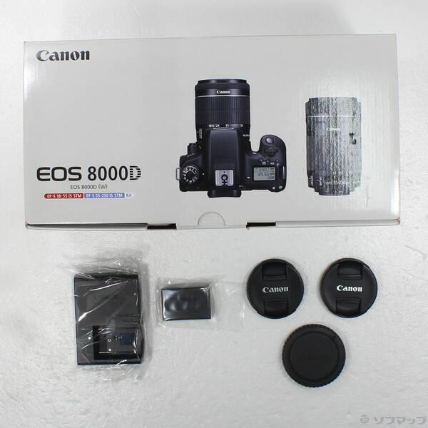 中古〕Canon(キヤノン) EOS 8000D ダブルズームキット (2420万画素