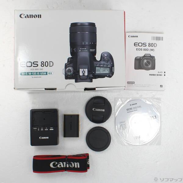 〔中古〕Canon(キヤノン) EOS 80D EF-S18-135 IS USM レンズキット〔276-ud〕 |  | 05