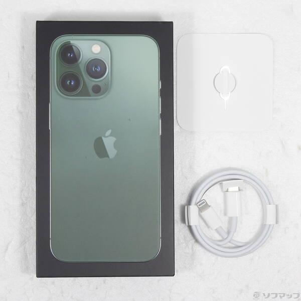 〔中古〕Apple(アップル) iPhone13 Pro 128GB アルパイングリーン MNDX3J／A SIMフリー〔247-ud〕 |  | 04