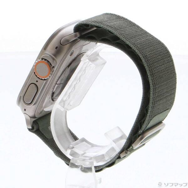 〔中古〕Apple(アップル) Apple Watch Ultra GPS + Cellular 49mm チタニウムケース グリーンアルパインループ〔344-ud〕 |  | 01