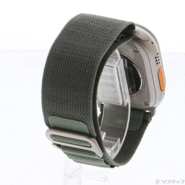 〔中古〕Apple(アップル) Apple Watch Ultra GPS + Cellular 49mm チタニウムケース グリーンアルパインループ〔344-ud〕 |  | 02