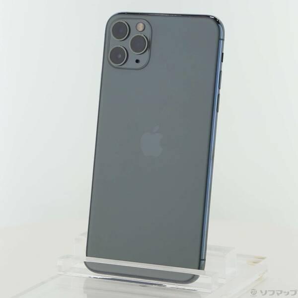 〔中古〕Apple(アップル) iPhone11 Pro Max 64GB ミッドナイトグリーン MWHH2J／A SIMフリー〔349-ud〕 | 