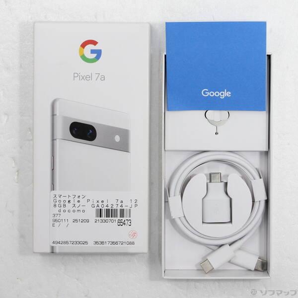 〔中古〕GOOGLE(グーグル) Google Pixel 7a 128GB スノー GA04274-JP docomo SIMフリー〔344-ud〕 |  | 04