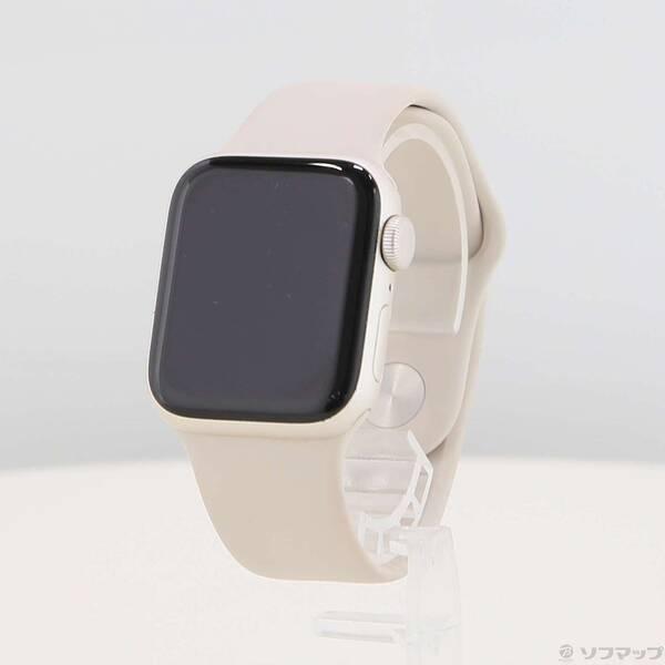 〔中古〕Apple(アップル) Apple Watch SE 第2世代 GPS 40mm スターライトアルミニウムケース スターライトスポーツバンド〔348-ud〕 | 