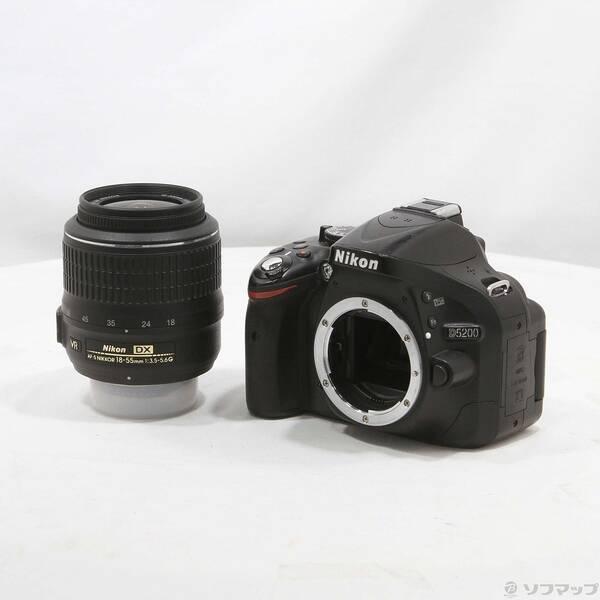 〔中古〕Nikon(ニコン) NIKON D5200 18-55 VR レンズキット ブラック〔297-ud〕 | 