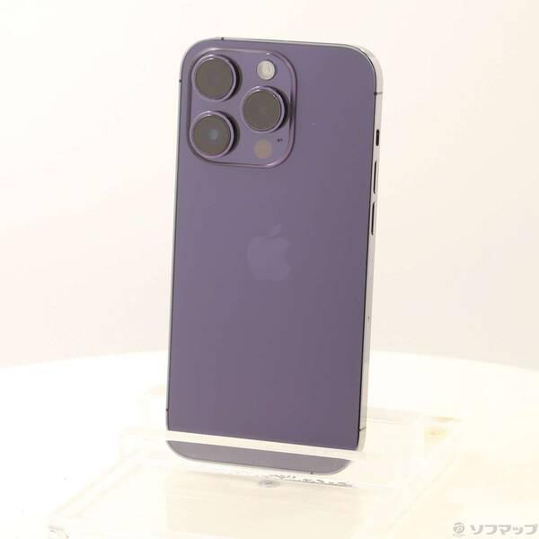 〔中古〕Apple(アップル) iPhone14 Pro 128GB ディープパープル MQ0F3J／A SIMフリー 〔ネットワーク利用制限▲〕〔262-ud〕 | 