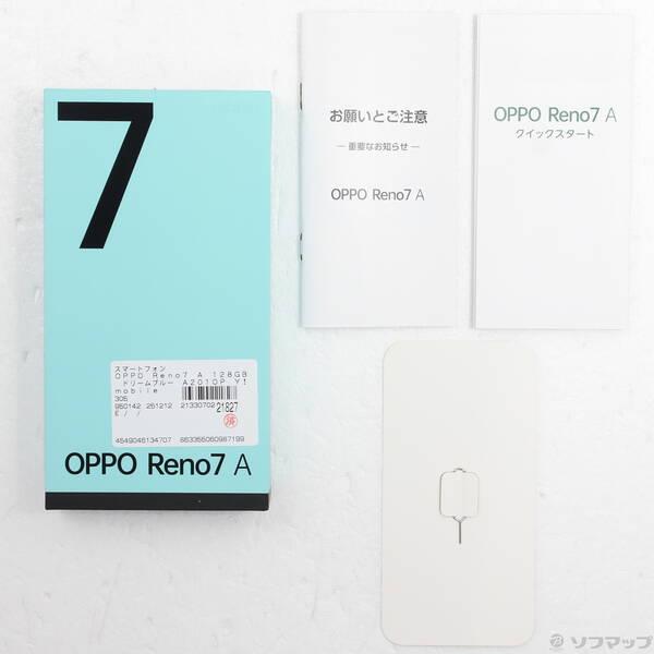 〔中古〕OPPO(オッポ) OPPO Reno7 A 128GB ドリームブルー A201OP Y!mobile SIMフリー〔262-ud〕 |  | 04