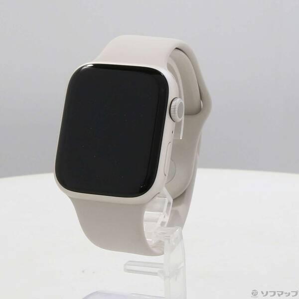 〔中古〕Apple(アップル) Apple Watch Series 9 GPS 45mm スターライトアルミニウムケース スターライトスポーツバンド〔348-ud〕 | 