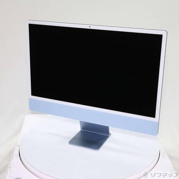 〔中古〕Apple(アップル) iMac 24-inch Mid-2021 MJV93J／A Apple M1 8コアCPU_7コアGPU 8GB SSD256GB ブルー 〔15.7 Sequoia〕〔377-ud〕 | 