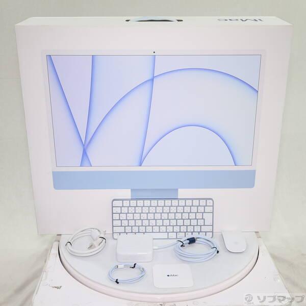 〔中古〕Apple(アップル) iMac 24-inch Mid-2021 MJV93J／A Apple M1 8コアCPU_7コアGPU 8GB SSD256GB ブルー 〔15.7 Sequoia〕〔377-ud〕 |  | 04