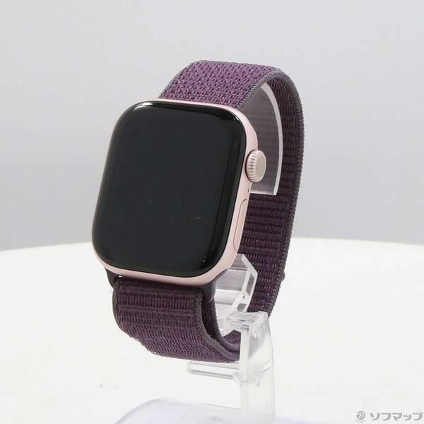 〔中古〕Apple(アップル) 〔展示品〕 Apple Watch Series 10 GPS 42mm ローズゴールドアルミニウムケース プラムスポーツループ〔258-ud〕 | 