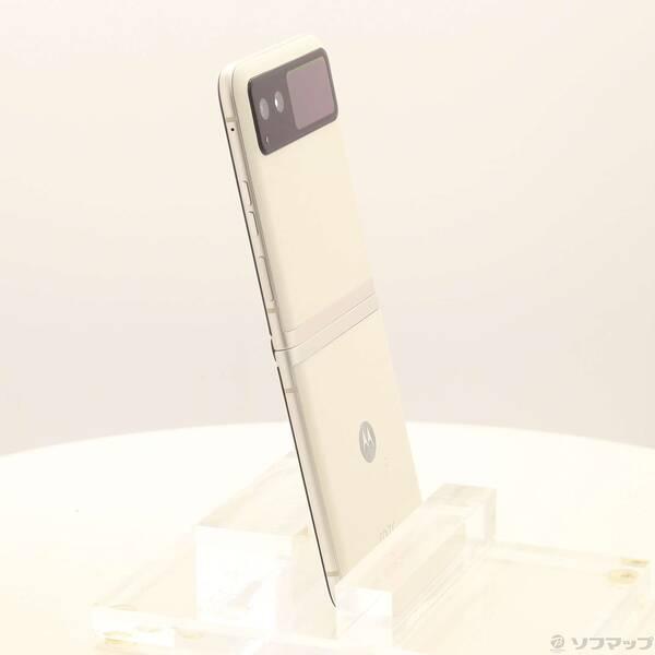 【難あり中古】Motorola razr 40 バニラクリーム 中古〕Motorola(モトローラ) motorola razr 40 256GB バニラクリーム