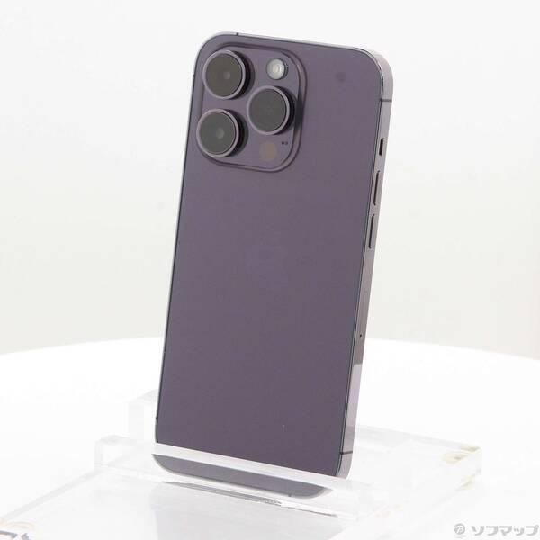 〔中古〕Apple(アップル) iPhone14 Pro 128GB ディープパープル MQ0F3J／A SIMフリー〔377-ud〕 | 