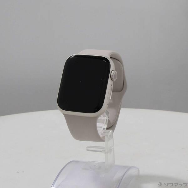 〔中古〕Apple(アップル) Apple Watch Series 9 GPS 45mm スターライトアルミニウムケース スターライトスポーツバンド〔258-ud〕 | 