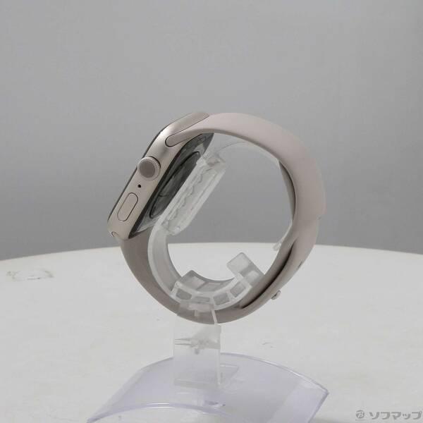 〔中古〕Apple(アップル) Apple Watch Series 9 GPS 45mm スターライトアルミニウムケース スターライトスポーツバンド〔258-ud〕 |  | 01