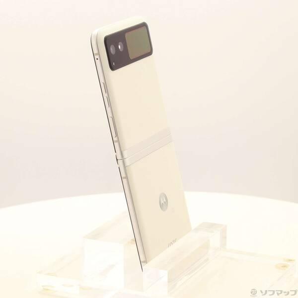【難あり中古】Motorola razr 40 バニラクリーム 中古〕Motorola(モトローラ) motorola razr 40 256GB バニラクリーム