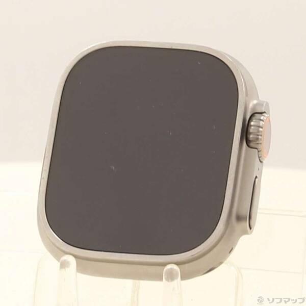 〔中古〕Apple(アップル) Apple Watch Ultra GPS + Cellular 49mm チタニウムケース バンド無し〔198-ud〕 | 