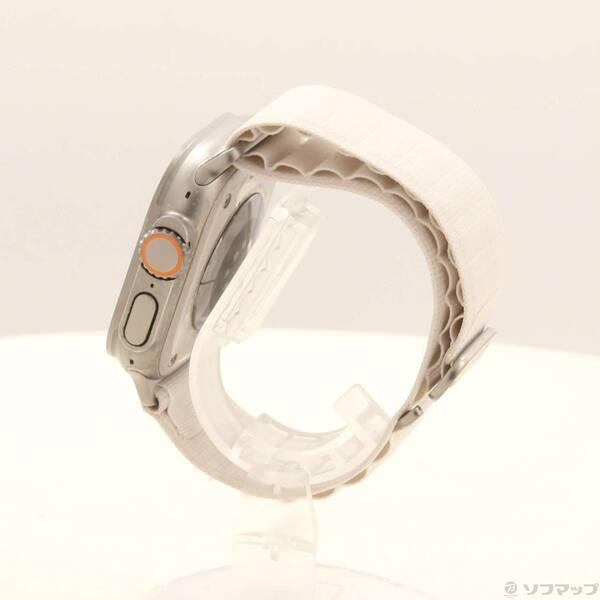 〔中古〕Apple(アップル) Apple Watch Ultra GPS + Cellular 49mm チタニウムケース スターライトアルパインループ〔352-ud〕 |  | 01