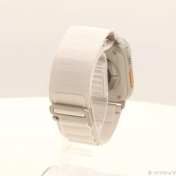 〔中古〕Apple(アップル) Apple Watch Ultra GPS + Cellular 49mm チタニウムケース スターライトアルパインループ〔352-ud〕 |  | 02