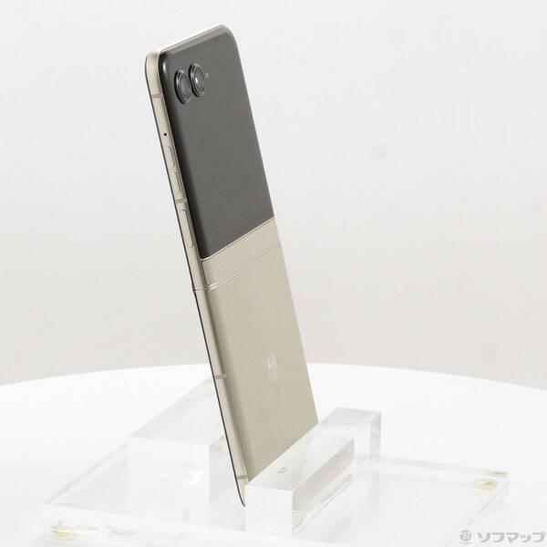 中古〕Motorola(モトローラ) motorola razr 50s 256GB サンドクリーム