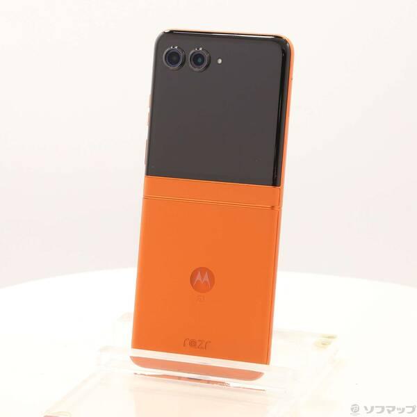 〔中古〕Motorola(モトローラ) motorola razr 50 512GB スプリッツオレンジ PB230002JP SIMフリー〔368-ud〕 | 