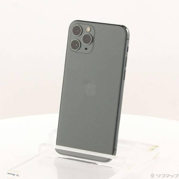 〔中古〕Apple(アップル) iPhone11 Pro 256GB ミッドナイトグリーン MWCC2J／A SIMフリー〔348-ud〕 | 