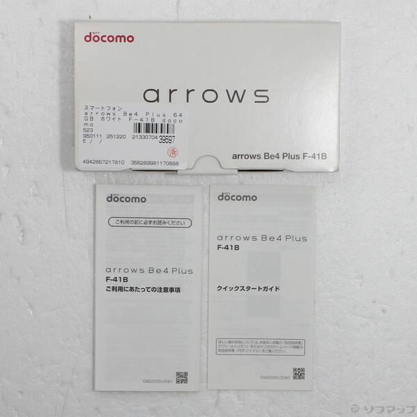 〔中古〕FUJITSU(富士通） arrows Be4 Plus 64GB ホワイト F-41B docomoロック解除SIMフリー〔198-ud〕 |  | 04