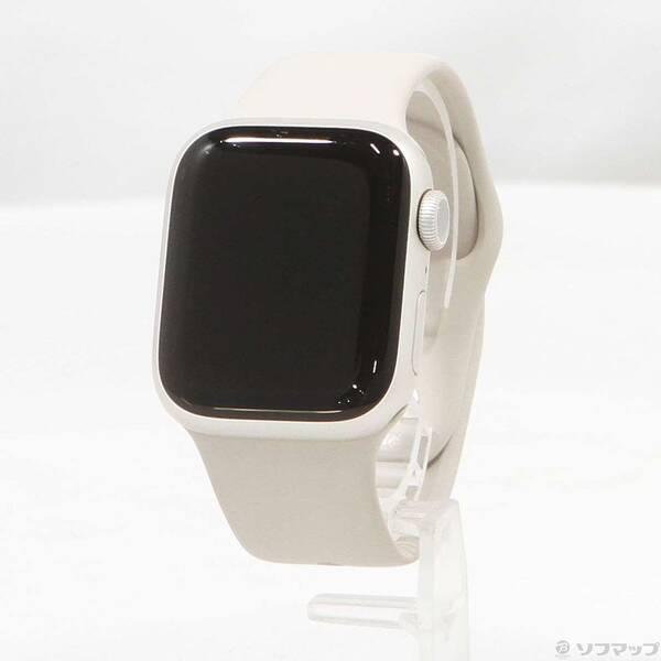 〔中古〕Apple(アップル) Apple Watch Series 9 GPS 41mm スターライトアルミニウムケース スターライトスポーツバンド〔258-ud〕 | 