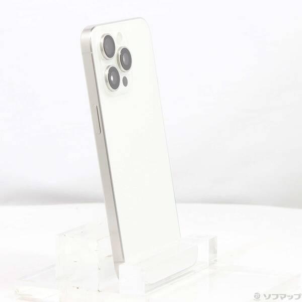 〔中古〕Apple(アップル) iPhone15 Pro Max 512GB ホワイトチタニウム MU6V3J／A SIMフリー〔269-ud〕 |  | 03