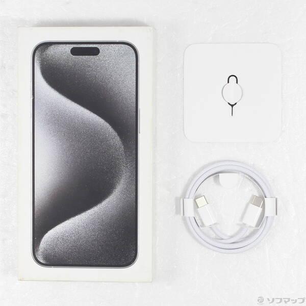 〔中古〕Apple(アップル) iPhone15 Pro Max 512GB ホワイトチタニウム MU6V3J／A SIMフリー〔269-ud〕 |  | 04